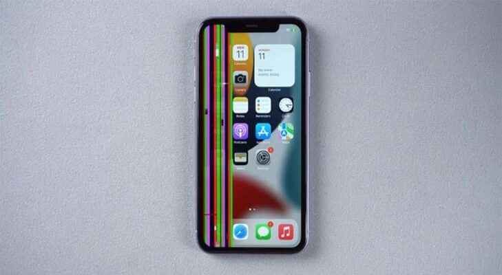 Màn Hình iPhone XS Max Bị Sọc Xanh
