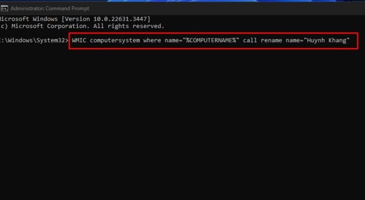 Đổi Tên Máy Tính Win 10 - Đơn Giản Và Nhanh Gọn 18 WMIC computersystem where name="%COMPUTERNAME%" call rename name="TÊN_MÁY_MỚI"