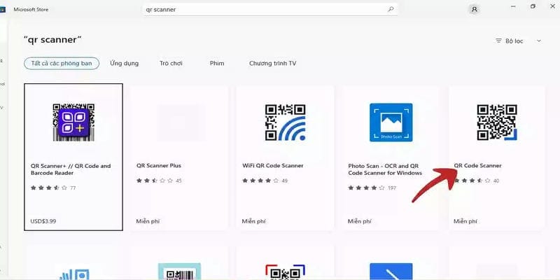 Quét mã QR trên máy tính