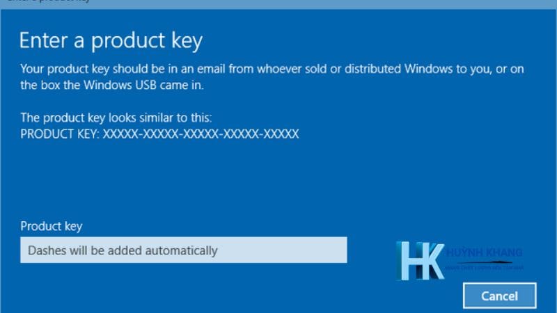 Kích hoạt Windows 10