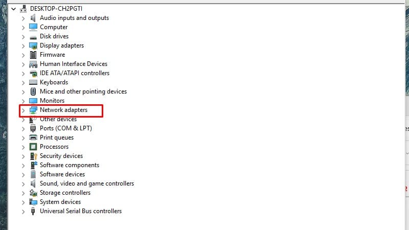 Sửa Lỗi Wifi Laptop Bị Chấm Than Limited Access Nhanh Chóng 10 Kiểm tra và cài đặt lại driver card mạng