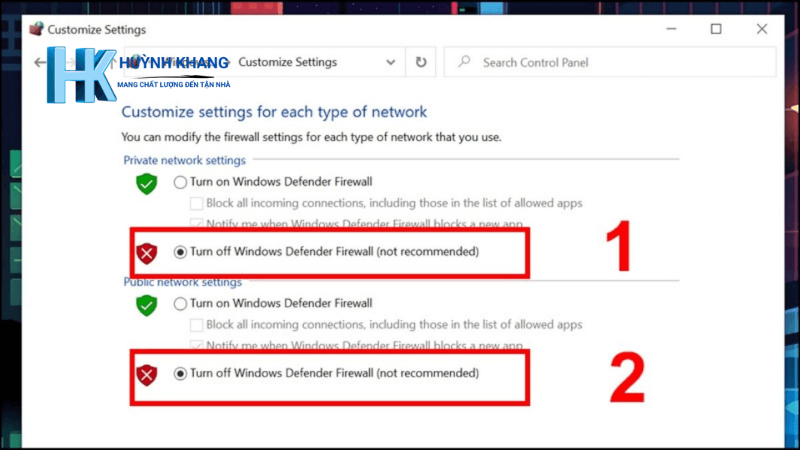 Sửa Lỗi Wifi Laptop Bị Chấm Than Limited Access Nhanh Chóng 13 Kiểm tra cài đặt tường lửa (Firewall)