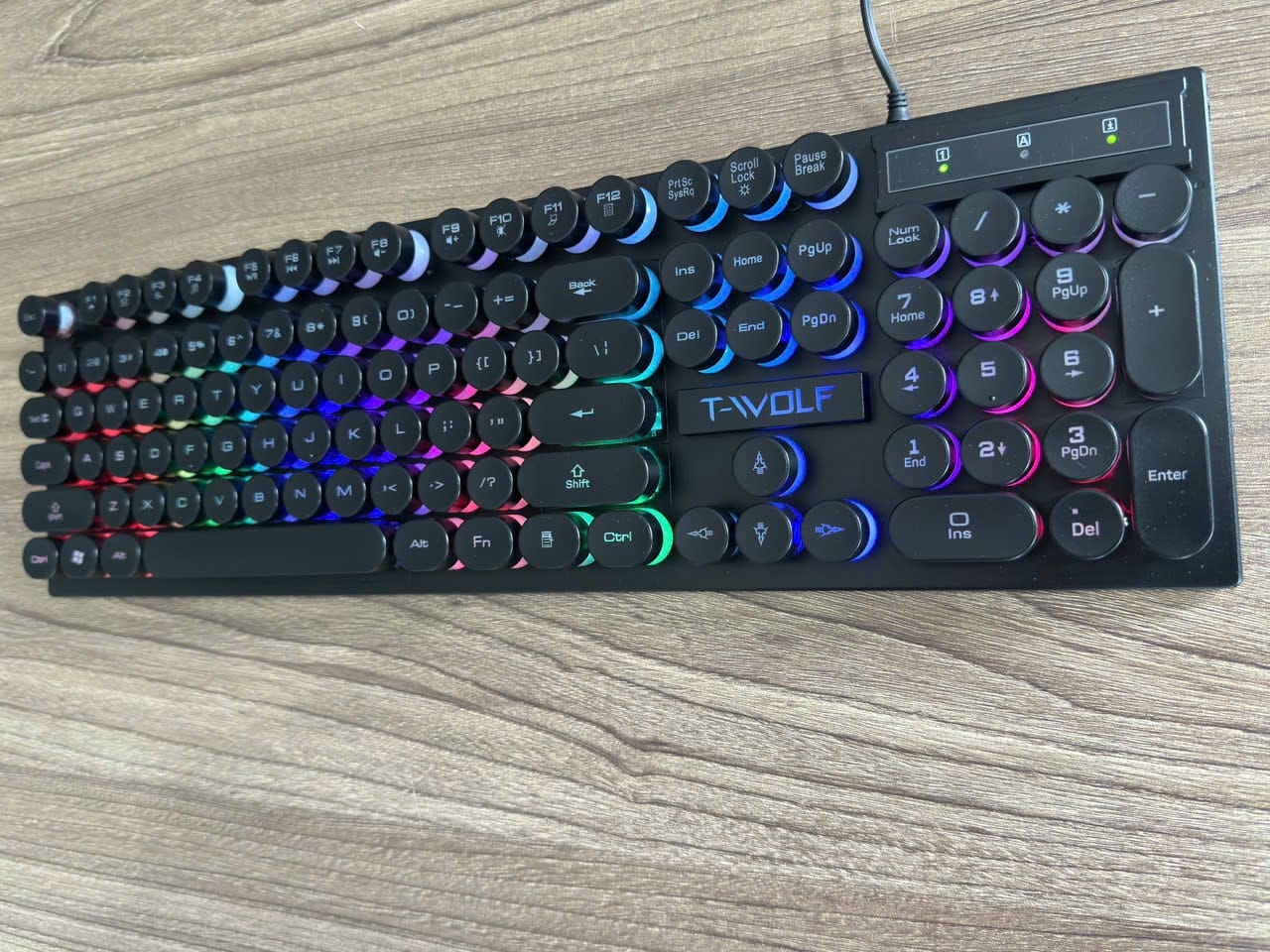 Bàn phím T-Wolf T80 Đen Retro Punk Rainbow Gaming 14 Bàn phím T-Wolf T80 Đen Retro Punk Rainbow Gaming
