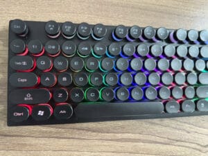 Alternative view of Bàn phím T-Wolf T80 Đen Retro Punk Rainbow Gaming