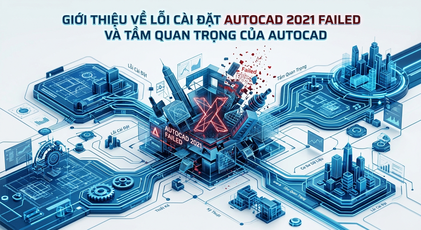 Giới thiệu về lỗi cài đặt AutoCAD 2021 Failed và Tầm quan trọng của AutoCAD