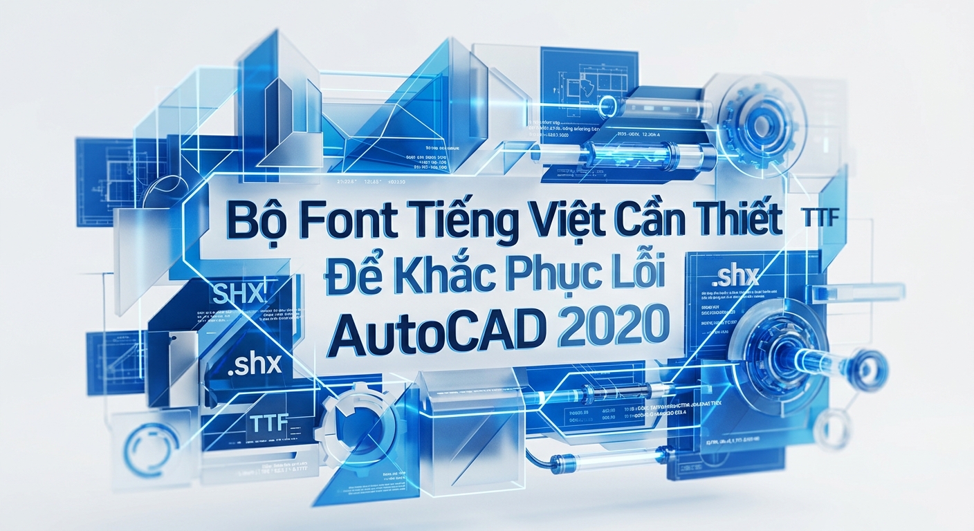 Bộ Font Tiếng Việt Cần Thiết Để Khắc Phục Lỗi AutoCAD 2020