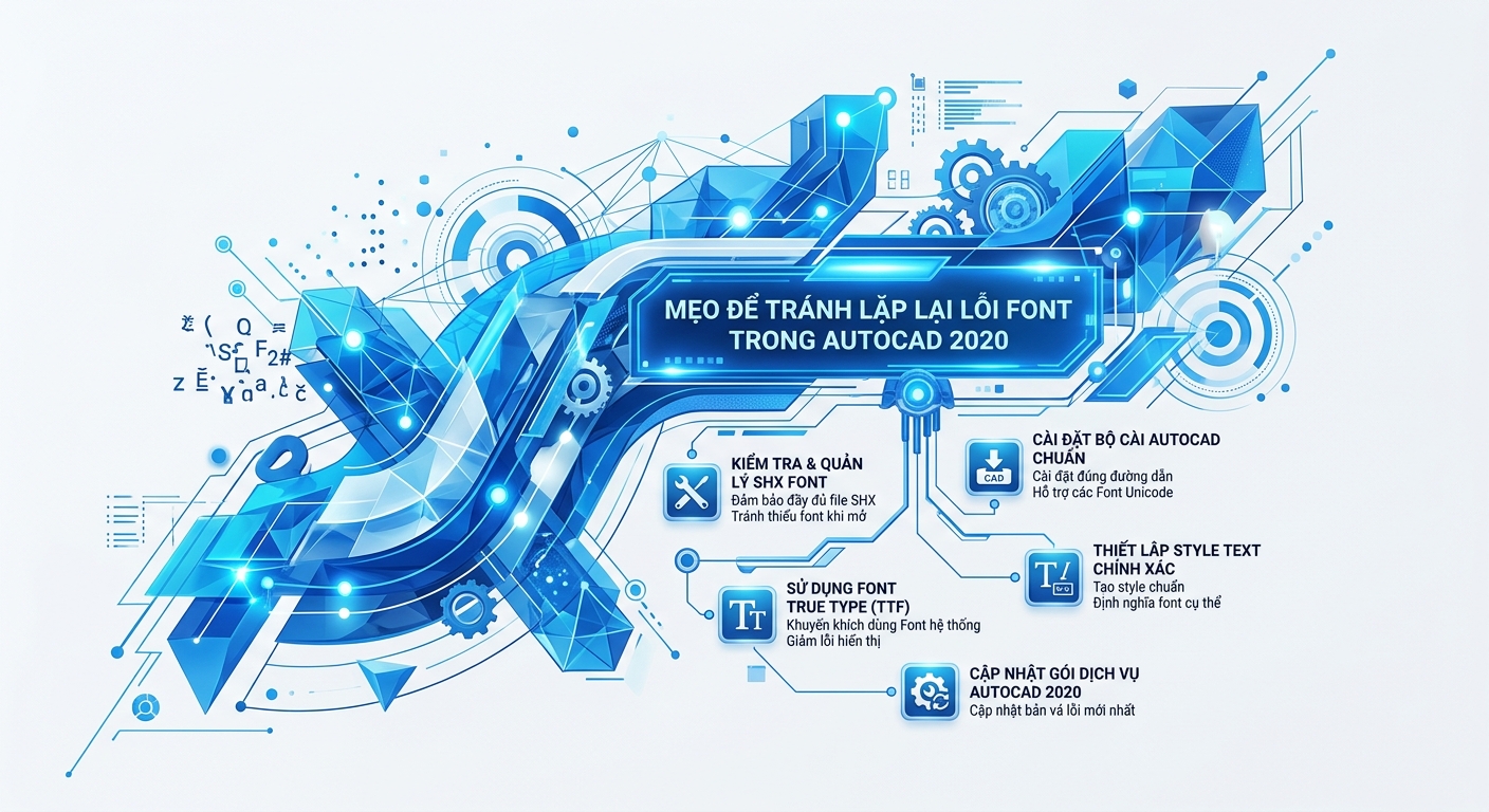Mẹo Để Tránh Lặp Lại Lỗi Font Trong AutoCAD 2020