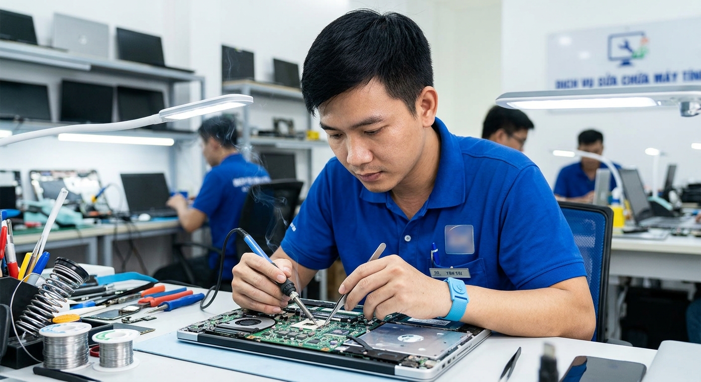 Quy trình sửa máy tính tận nơi tại Phường Bình