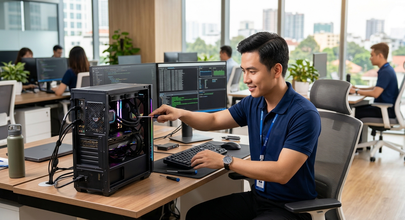 Sửa Máy Tính Phường Uyên Hưng: Nhanh chóng, Uy tín, Giá tốt 10 Các lỗi máy tính, laptop thường gặp và dịch vụ