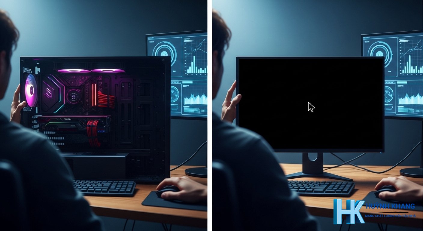 lỗi màn hình đen: 11+ cách xử lý triệt để trên PC & Laptop 2026 9 Phân biệt các trường hợp lỗi màn hình đen và kiểm tra cơ bản