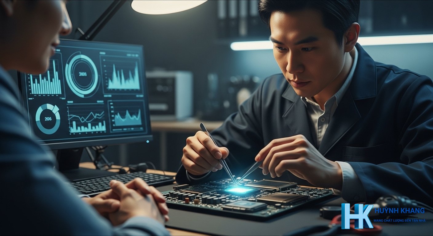 Sửa Laptop Quận 10 Tận Nơi – Báo Giá Trước, Có Mặt Nhanh | Huỳnh Khang 14 Cam kết của Huynh Khang