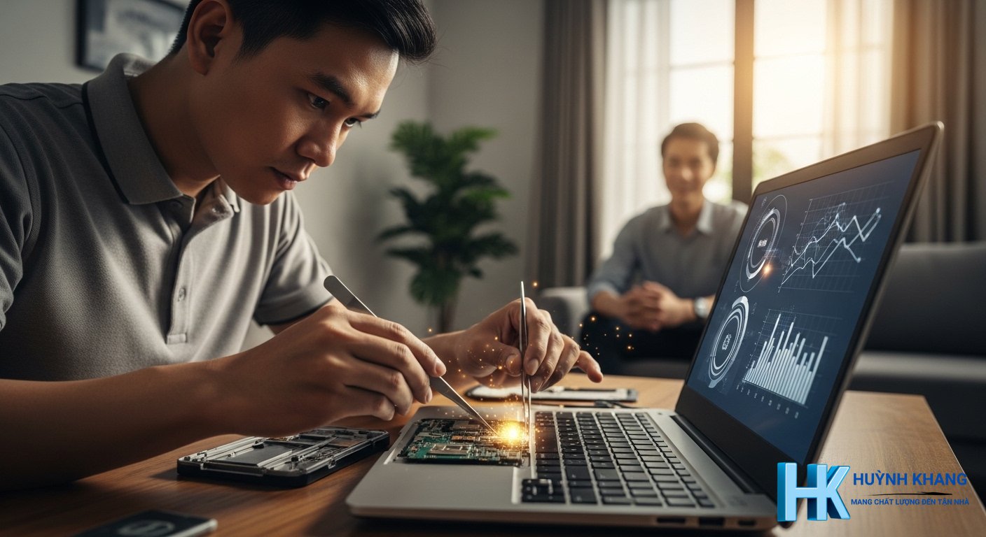 Sửa Laptop Quận 6 Tận Nơi – Báo Giá Trước | Huỳnh Khang 12 Quy trình sửa laptop tận nơi chuyên nghiệp của Huynh Khang