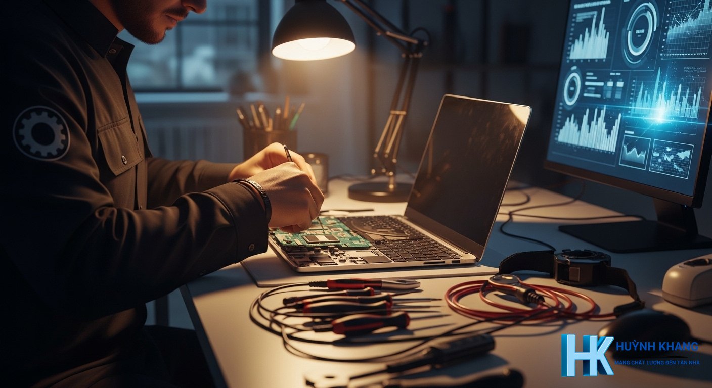 Sửa Laptop Quận 7 Tận Nơi – Nhanh, Báo Giá Trước | Huỳnh Khang 12 Quy trình sửa laptop tận nơi chuyên nghiệp