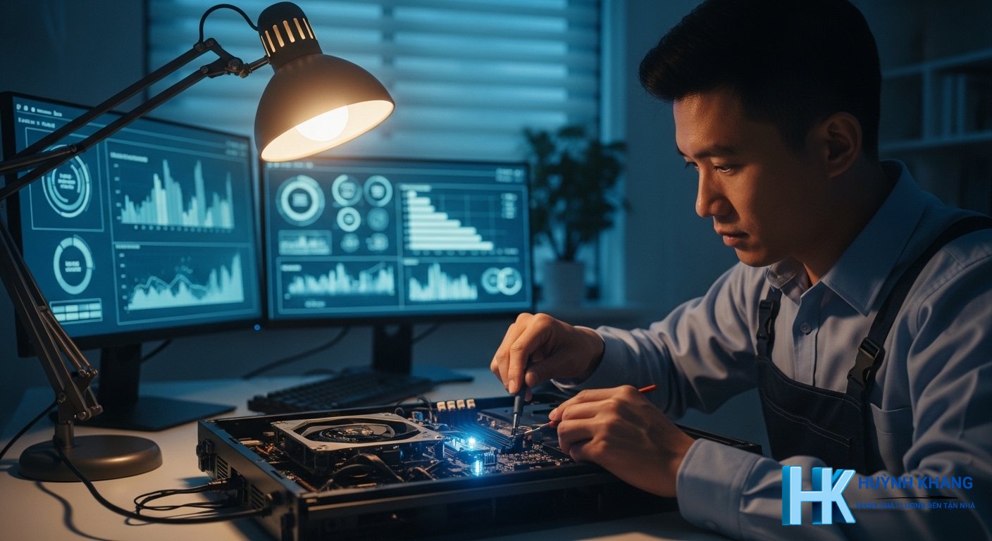 Quy trình sửa máy tính tận nơi chuyên nghiệp của Huynh Khang